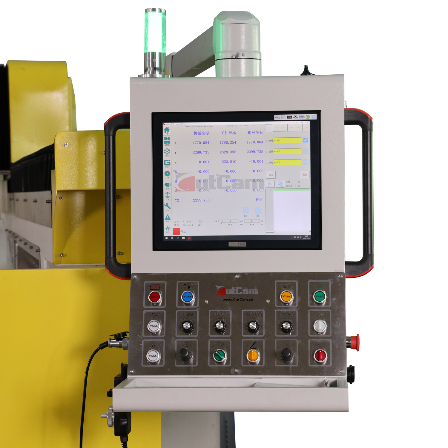 Máquina de corte de ponte de 5 eixos de boa qualidade com câmera e controlador CNC YTQJ450-GEE5X