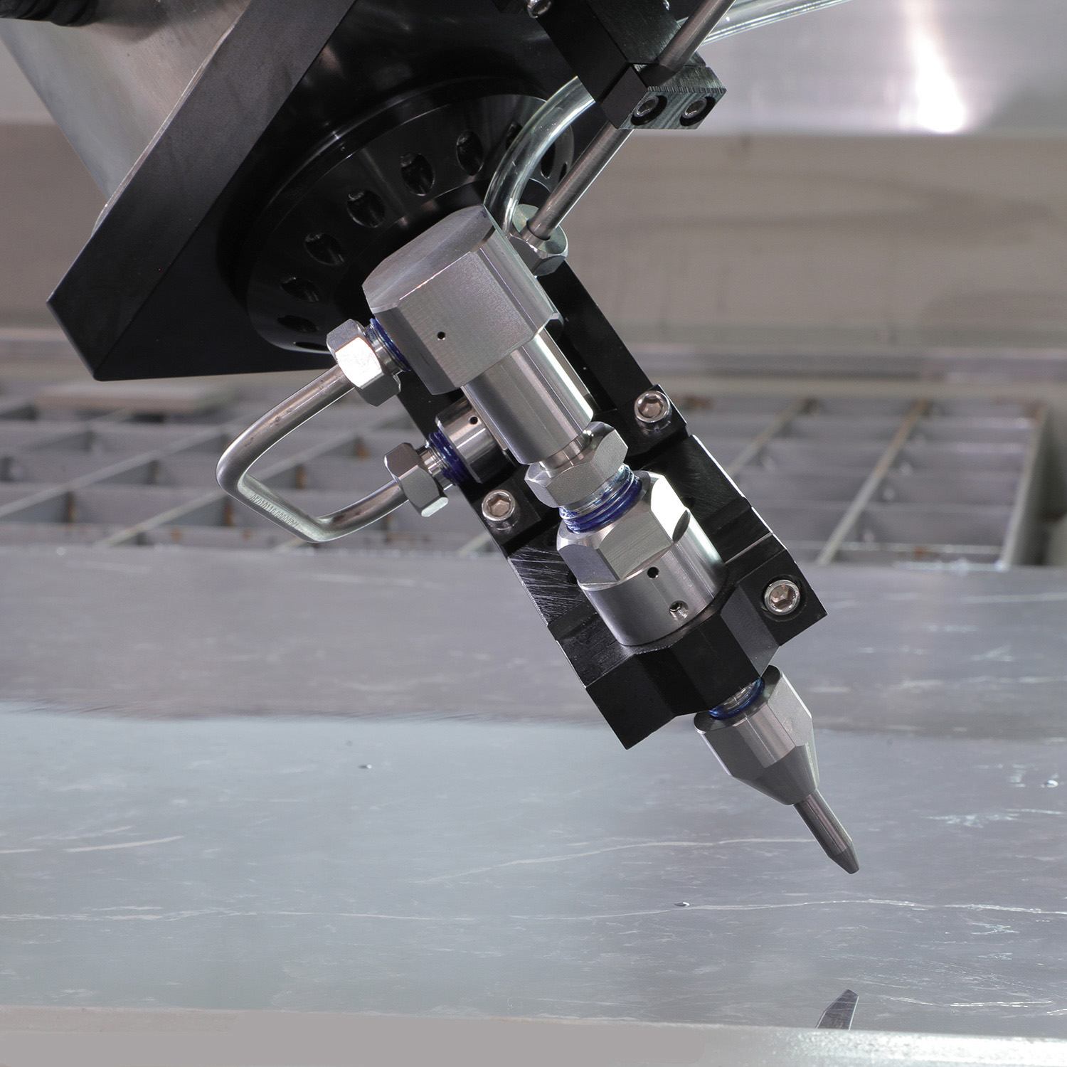 Máquina de corte por jato de água tipo pórtico de boa qualidade para cortar mármore de vidro mental