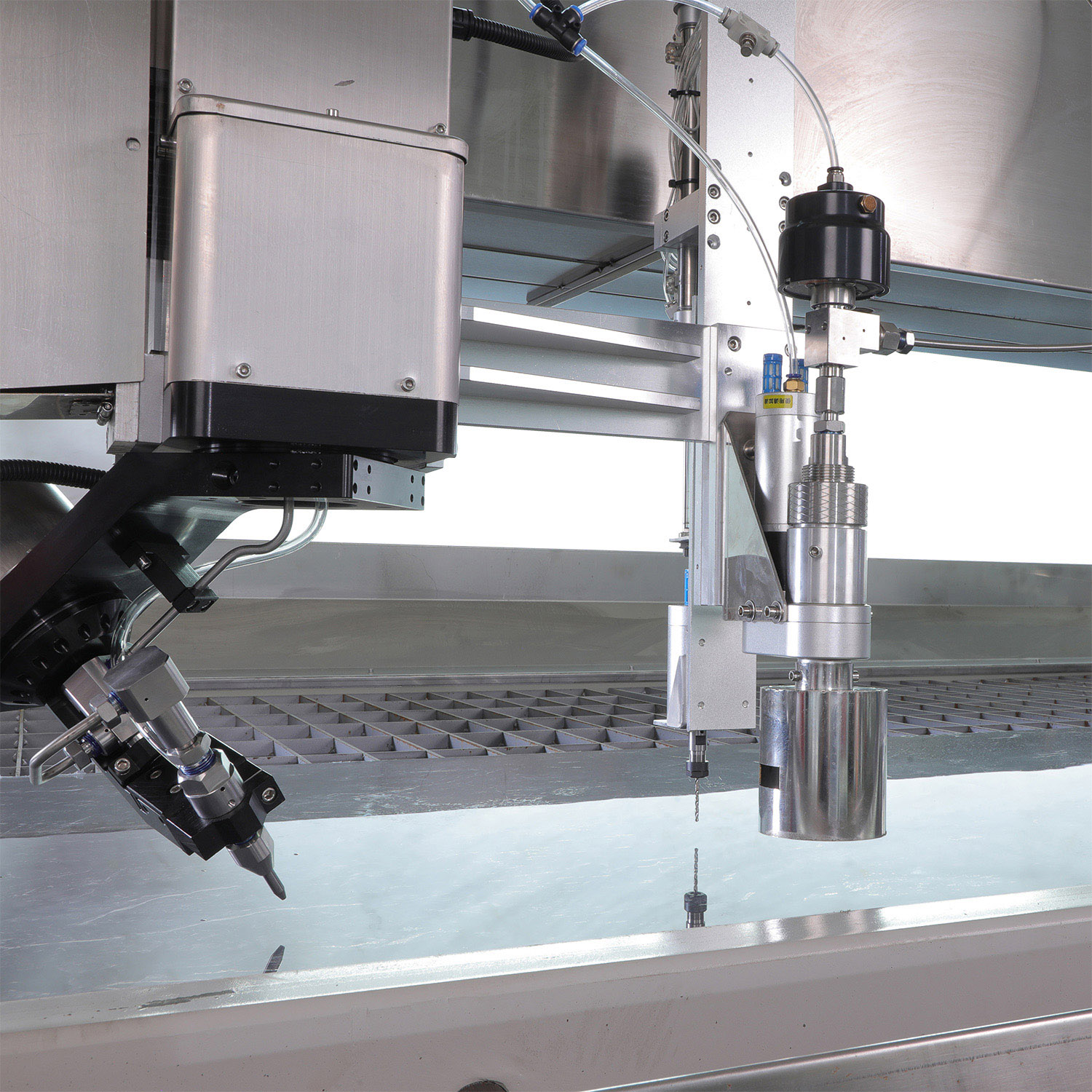 Máquina de corte por jato de água tipo pórtico de boa qualidade para cortar mármore de vidro mental